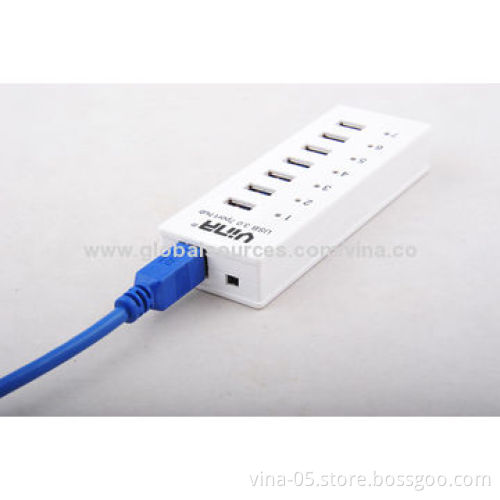 High-speed 7-port USB3.0 Hubs, Plug-and-play Function